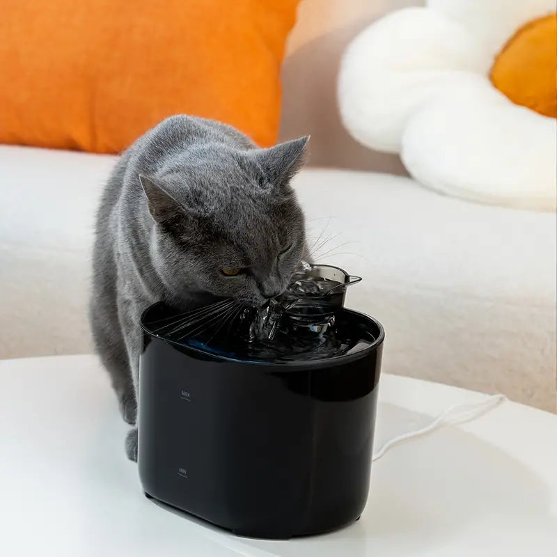 Okos USB-s Kisállat Ivókút 2,2L – Macskáknak és Kutyáknak – Fekete